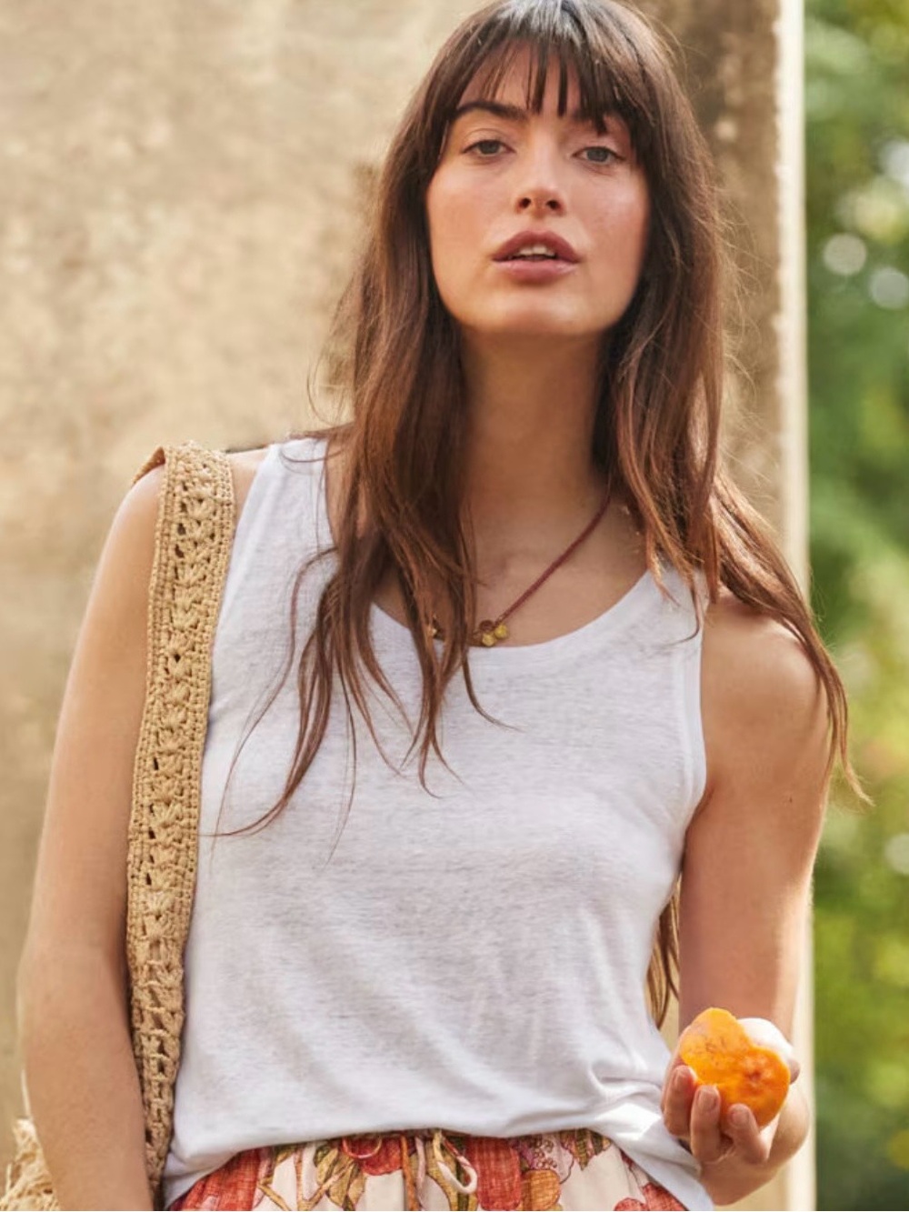 Garnet Hill 100% Organic Linen Classic Tank in Women’s Size XS